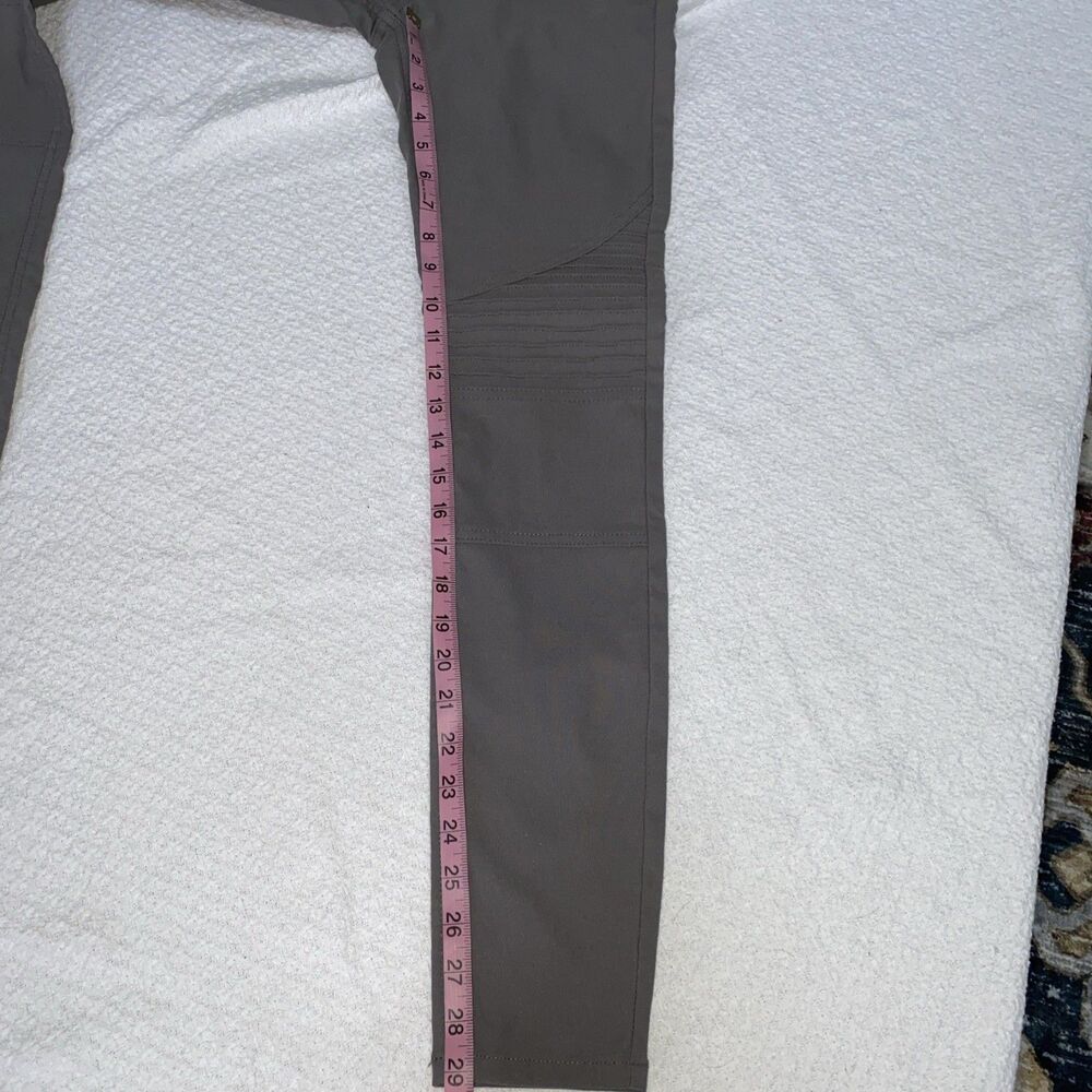 Prana Briann Moto Pants Women’s 2 Grey Charcoal Skinny Hiking Outdoor Stretch - Picture 6 of 7